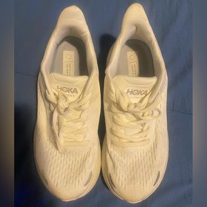 White Hoka Clifton 8 Shoes